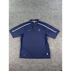 Villanova Wildcats Shirt Mens Large Blue White Nike Team Authentic Issue Polo